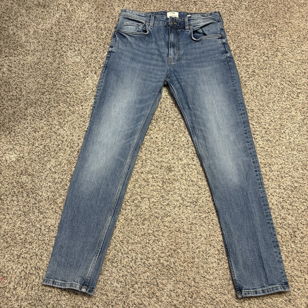 Cotton On Slim Tapered Jeans‎ Mens 32x30 Blue Medium Wash Stretch Denim